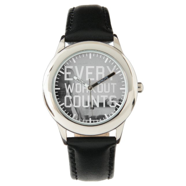 Relógio De Pulso Motivação de Gym de Construção de Bodybuilding (Frente)