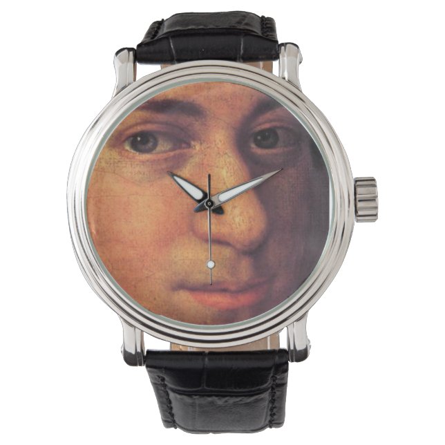 Relógio De Pulso Mozart Face Leather Watch (Frente)