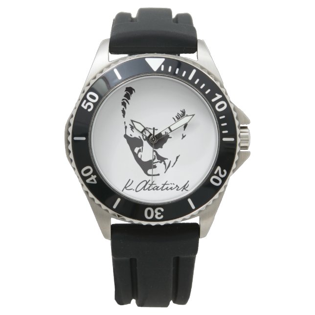 Relógio De Pulso Mustafa Kemal Ataturk (Frente)
