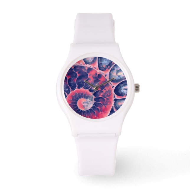 Relógio De Pulso Nautilus Roxo (Frente)