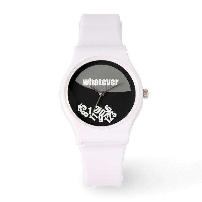 Relógio De Pulso Números Pretos (Frente)