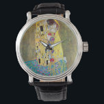 Relógio De Pulso O Beijo de Gustav Klimt, Vintage Art Nouveau<br><div class="desc">O Beijo (Der Kuss) (1907/08) de Gustav Klimt é provavelmente a sua obra mais famosa. Klimt iniciou o seu trabalho em 1907 e é o ponto alto do seu chamado "Período Ouro". O Beijo é uma vintage Era Vitoriana Simbiolismo belo amor pela arte e pintura romântica apresentando um casal romântico...</div>