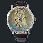 Relógio De Pulso O Beijo de Gustav Klimt, Vintage Art Nouveau<br><div class="desc">O Beijo (Der Kuss) (1907/08) de Gustav Klimt é provavelmente a sua obra mais famosa. Klimt iniciou o seu trabalho em 1907 e é o ponto alto do seu chamado "Período Ouro". O Beijo é uma vintage Era Vitoriana Simbiolismo belo amor pela arte e pintura romântica apresentando um casal romântico...</div>