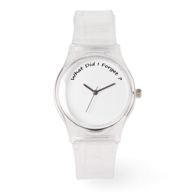 Relógio De Pulso O Que Eu Esqueci? (Frente)