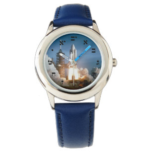 Relógio De Pulso O Shuttle do Espaço Levanta - Numeração Hebraica