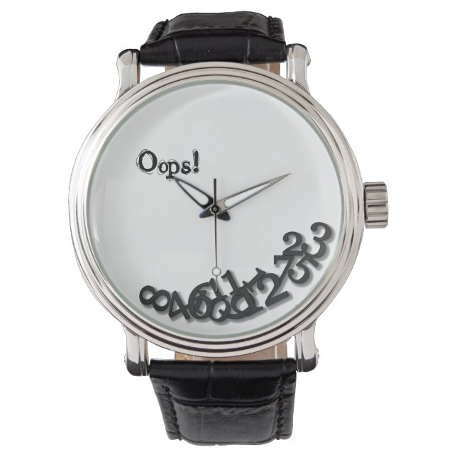 Relógio De Pulso Oops! (Após o terremoto) (Frente)