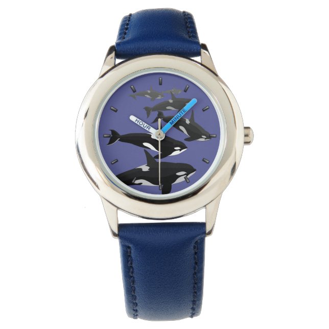 Relógio De Pulso Orca Whale Watch Killer Whale Art Wrist Assista (Frente)