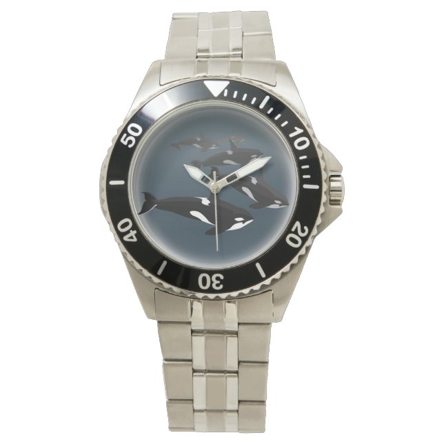 Relógio De Pulso Orca Whale Watch Killer Whale Art Wrist Assista (Frente)