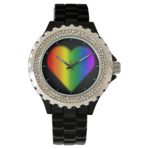 Relógio De Pulso Orgulho gay Assista Rainbow Love Wrist Assiste pre