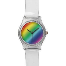 Relógio De Pulso Orgulho lgbtq lgbt cores arco-íris padrão