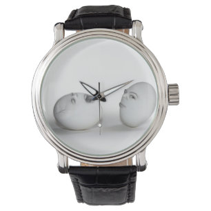 Relógio De Pulso Ovo rachado e Piscar os olhos