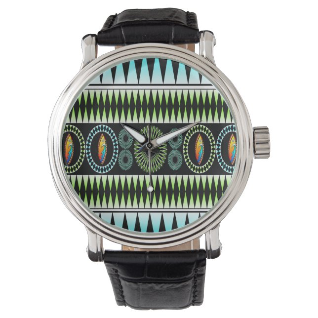 Relógio De Pulso Padrão Chevron (Frente)