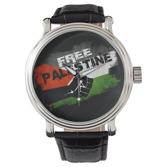 Relógio De Pulso Palestina livre (Frente)