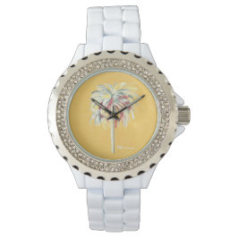 Relógio De Pulso Palm Tree Watch - Amarelo
