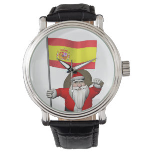 Relógio De Pulso Papai Noel Com Alferes De Espanha