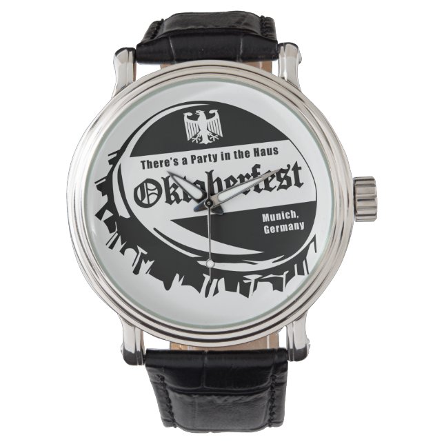 Relógio De Pulso Partido Oktoberfest no Haus (Frente)