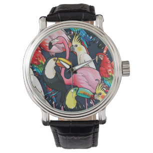 Relógio De Pulso Pássaros exóticos