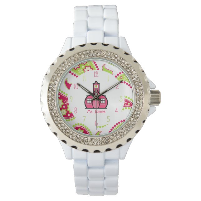 Relógio De Pulso Patley & Pink Schoolhouse Watch (Frente)