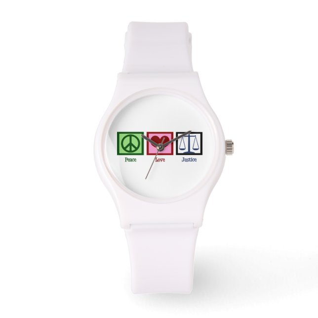 Relógio De Pulso Paz e justiça (Frente)