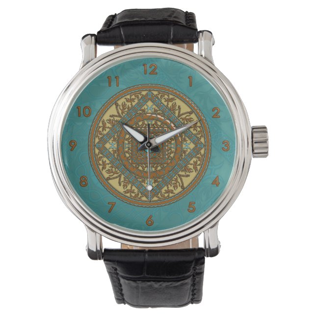 Relógio De Pulso Peixes Mandala Watch (Frente)