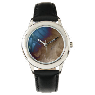 Relógio De Pulso Penas douradas