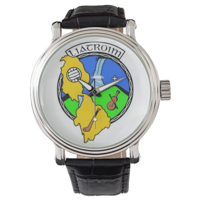 Relógio De Pulso Personalizada Irish County Watches Co. Leitrim (Frente)