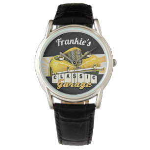 Relógio De Pulso Personalizado   Seu nome   Garagem Clássica