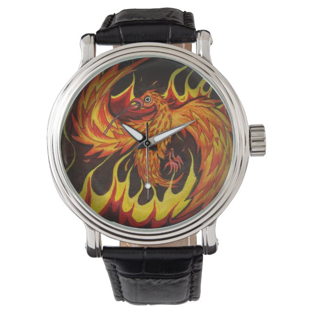 Relógio De Pulso Phoenix na Flames Watch (Frente)