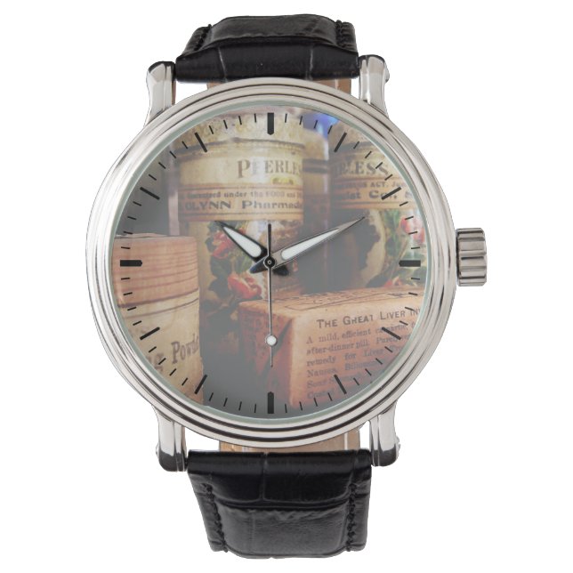 Relógio De Pulso Pílulas Hepáticas na Loja Geral (Frente)