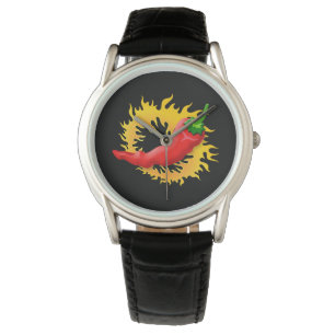 Relógio De Pulso Pimenta com chama