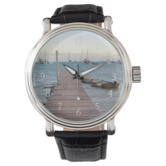 Relógio De Pulso Potes de aves e lagostas (Frente)