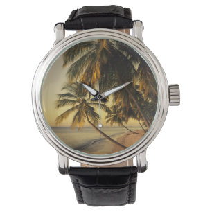 Relógio De Pulso Praia no pôr do sol, Trinidad