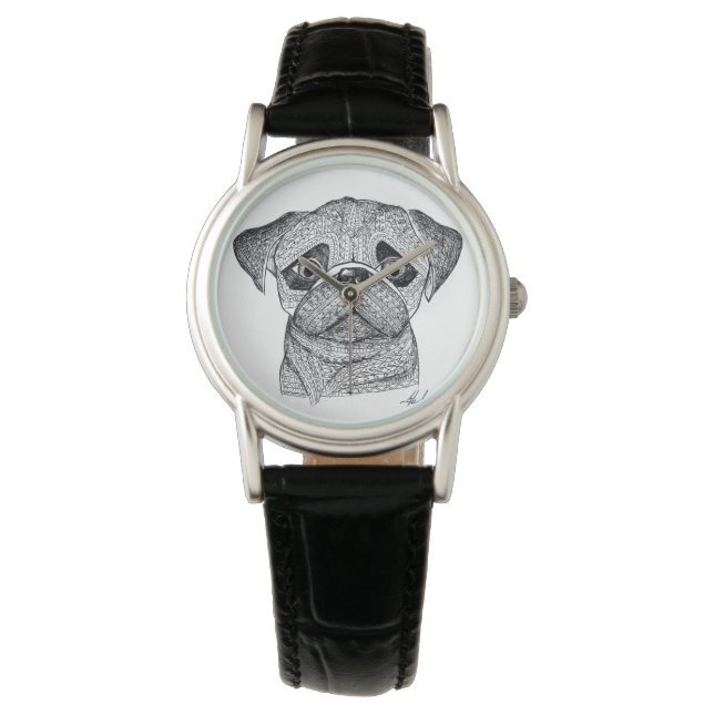 Relógio De Pulso Pug Watch (Frente)