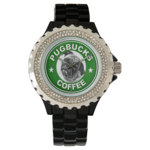 Relógio De Pulso Pugbucks Coffee Watch