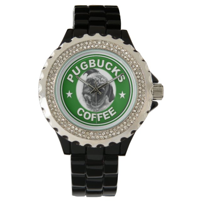 Relógio De Pulso Pugbucks Coffee Watch (Frente)