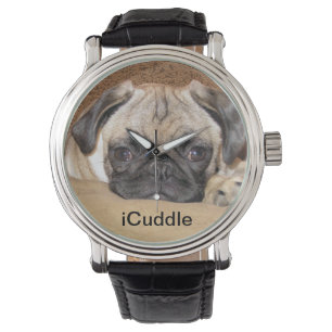 Relógio De Pulso Puppy iCuddle Pug Adorável