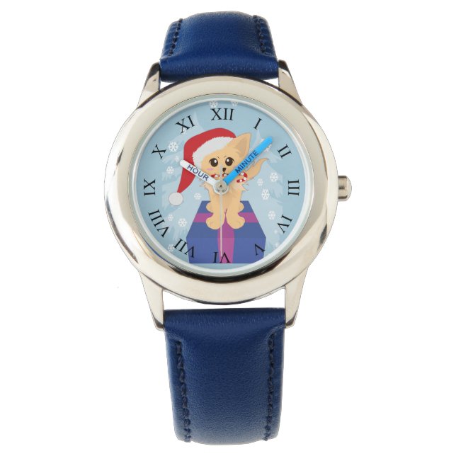 Relógio De Pulso Puppy Natal (Frente)