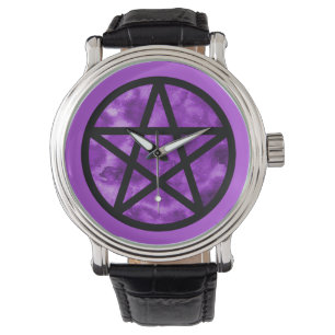Relógio De Pulso Purple Pentacle Watch