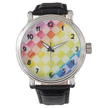 Rainbow Checkers Watch (com números)