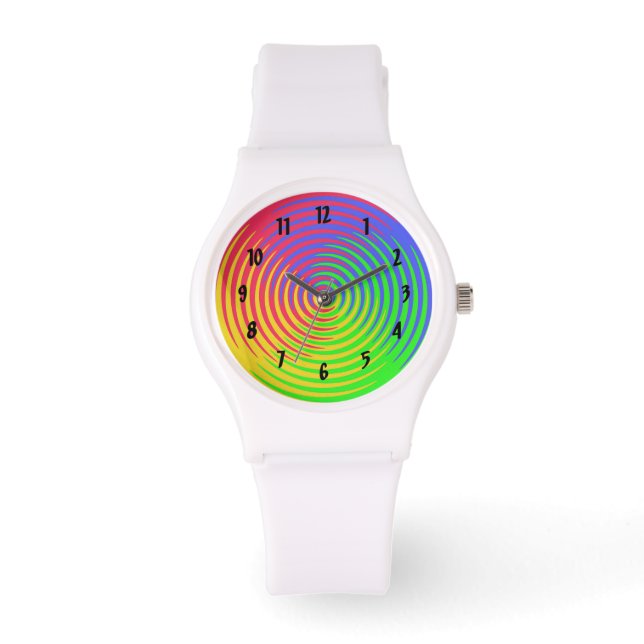 Relógio De Pulso Rainbow Spectrum Spiral Watch (Frente)
