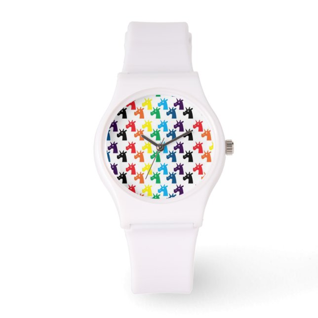 Relógio De Pulso Rainbow Unicorn Watch (Frente)
