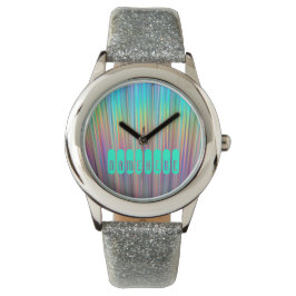 Relógio De Pulso Rainbow Watch. Holográfico! Adicione nome ou logot