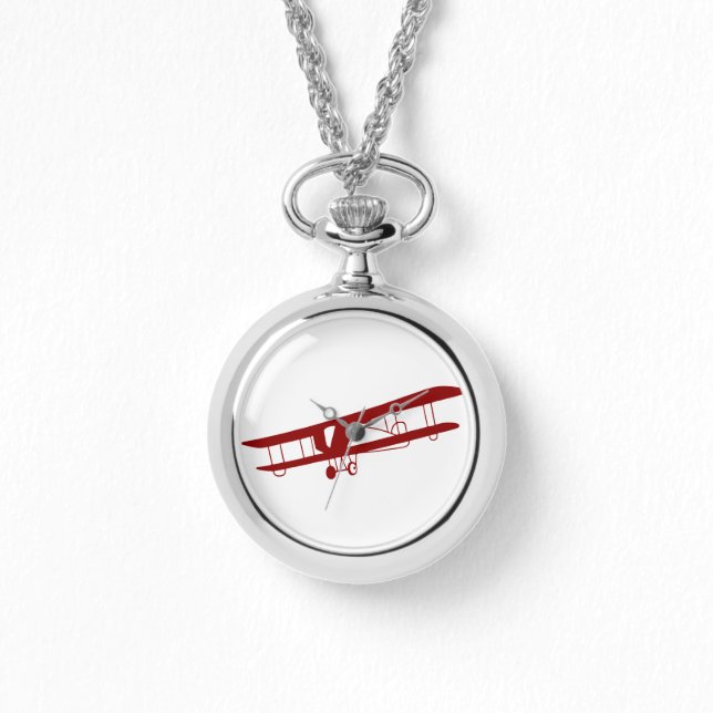 Relógio De Pulso Red Biplane Wrist Watch (Frente)