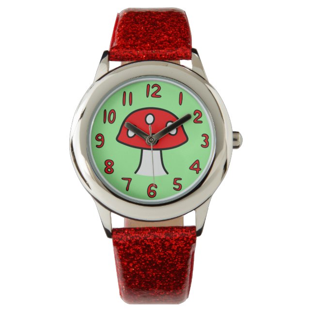 Relógio De Pulso Red Mushroom Watch (Criança) (Frente)