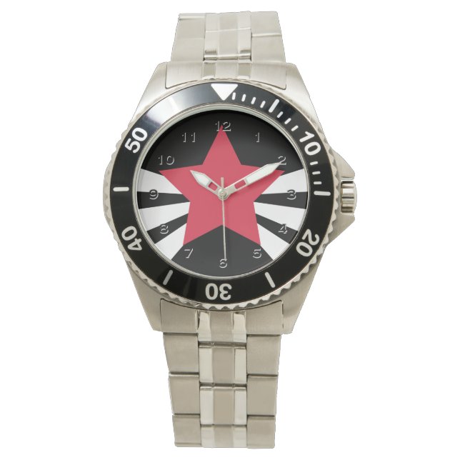 Relógio De Pulso Red Star Burst Watch (Frente)
