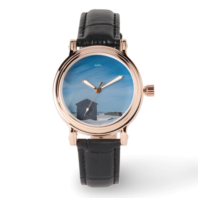 Relógio De Pulso Relógio, pequeno cabane (Frente)