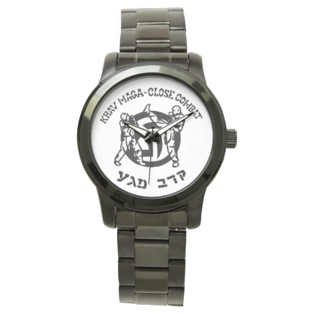 Relógio De Pulso Reloj de pulsera negro  unisex -Krav Maga (Frente)