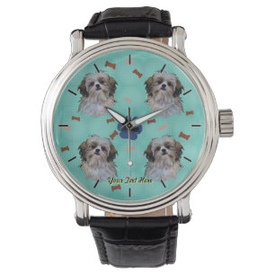 Relógio De Pulso Retrato de Shih Tzu