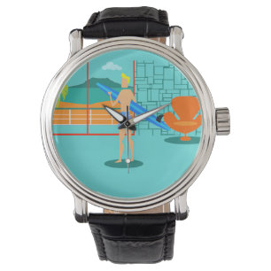 Relógio De Pulso Retro Surfer Dude Men's Watch