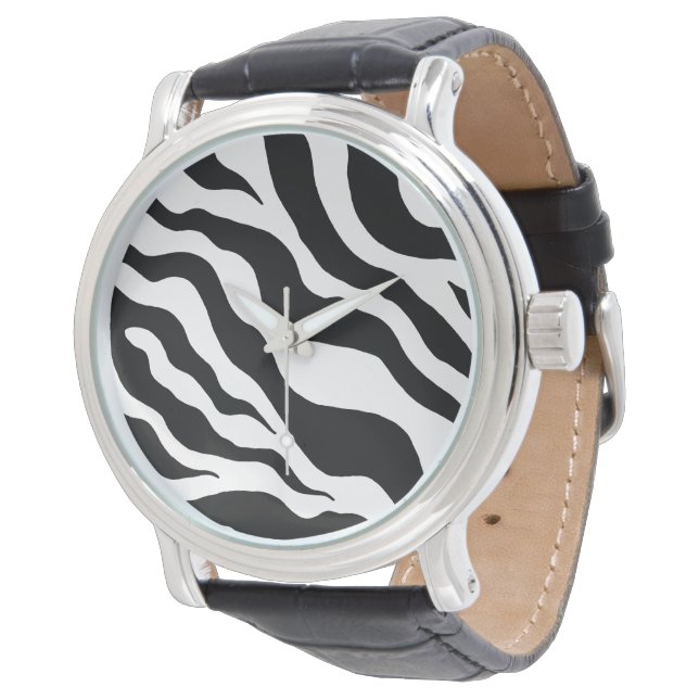 Relógio De Pulso Retro Zebra Watch (Angular)